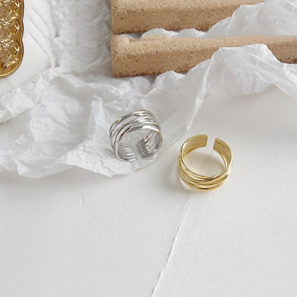 NEW Gold/Sterling Silver Infinity Resizable Ring - Picture 8 of 9